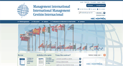 Desktop Screenshot of managementinternational.ca